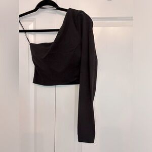 Lululemon Black One-Shoulder Long Sleeve Top✨
